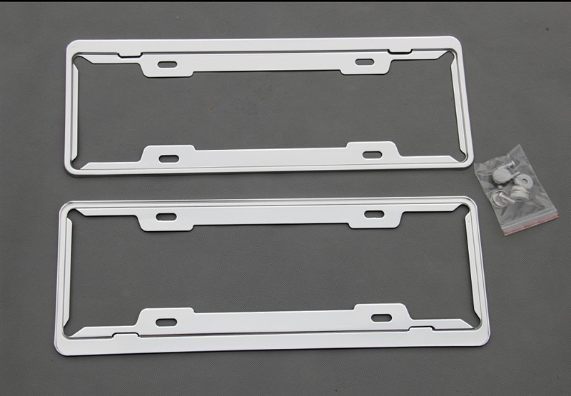 Stainless steel license plate conversion bracket imported license plate bracket base plate car license plate conversion frame new regulations