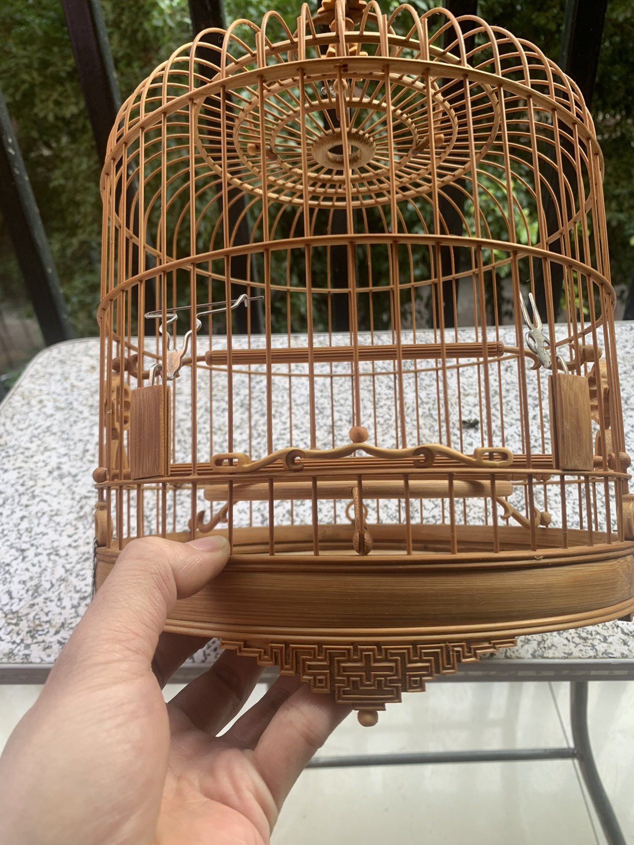 廣式繡眼鳥籠線腳鎖鍊門絲距1.2支粗1.5養籠老竹波籠