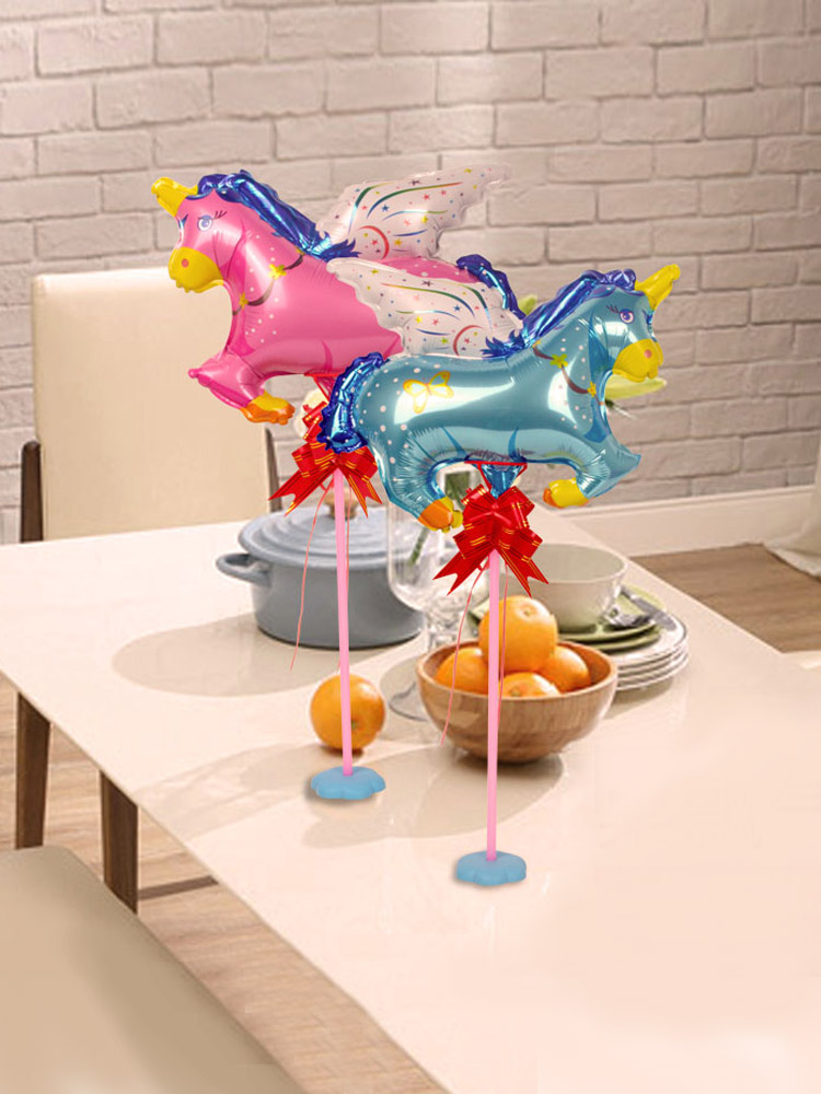 Birthday 100 days birthday party Table balloon decoration props Table floating balloon Column base Cartoon mini balloon