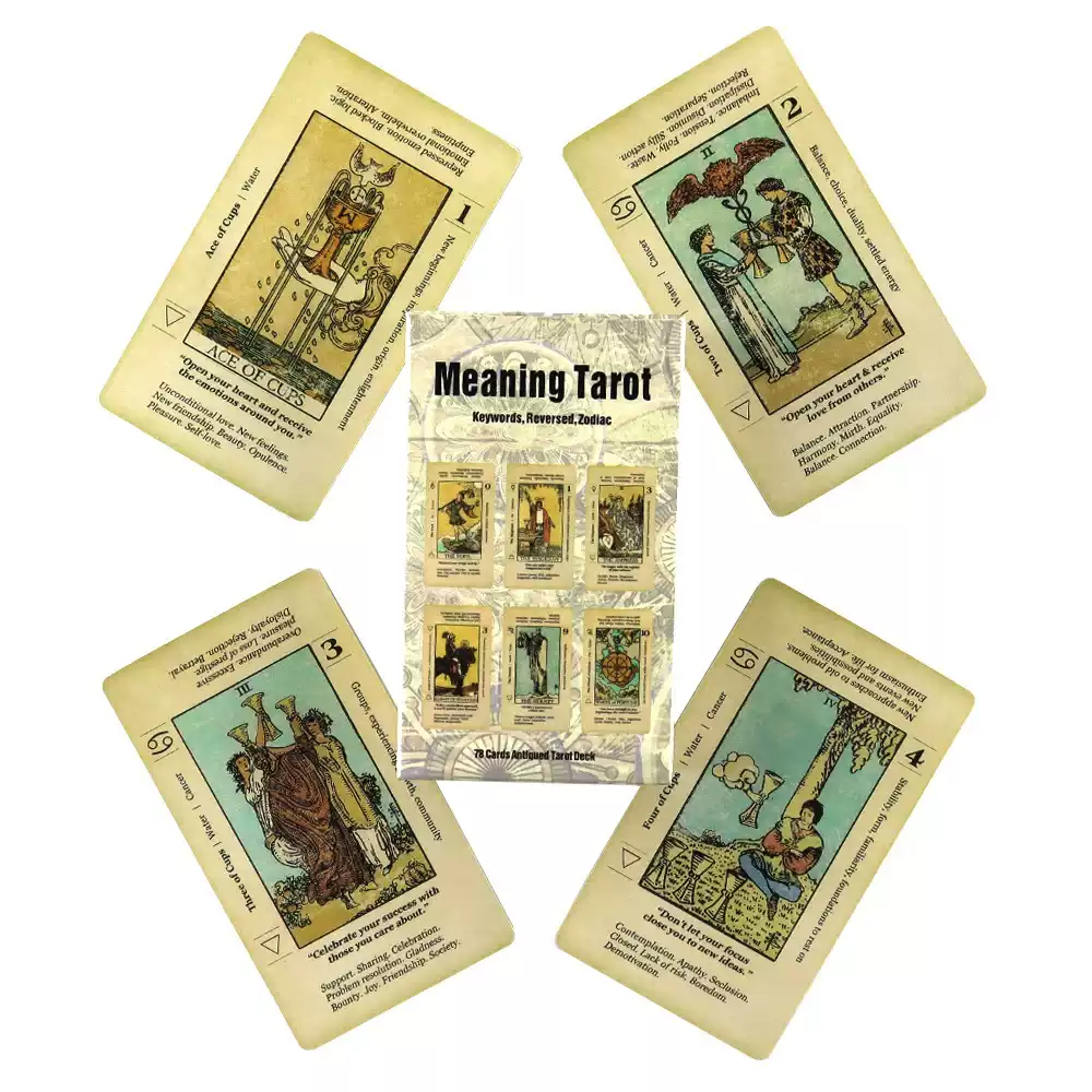 Tarot Card With Meaning新款塔罗牌英文现货桌游纸牌卡牌游戏
