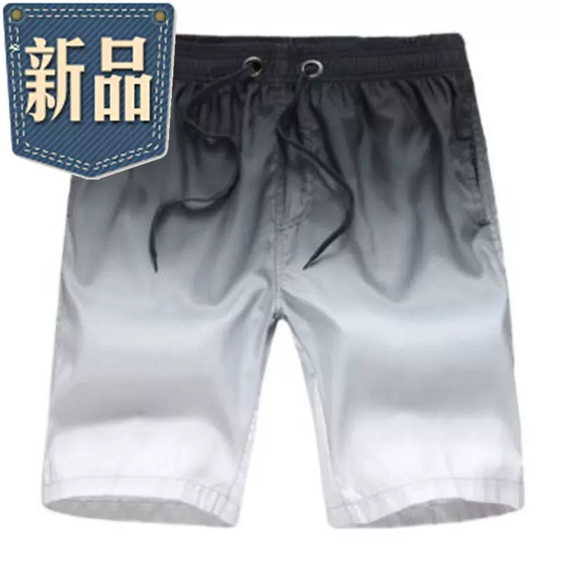 Quần short bơi lội của nam giới bảy phần tư quần đi biển của nam giới hoa ngắn g quần lướt sóng của nam giới suối nước nóng bơi lội bãi biển nam giới - Quần bãi biển