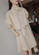 童装lolita 双面呢套装裙子秋冬新款2021高端时尚气质高级感女神范减龄两件套