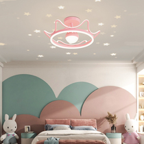 Nordic bedroom lights boys and girls room ceiling lights 2021 New Crown led chandelier childrens room lamps