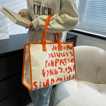 Mommy bag bag outsourced light canvas bag 2022 new fashion treasure mother with bag bag