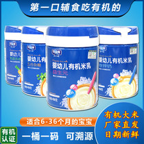 Organic rice milk puree 23 segments Baby prebiotic fortified iron zinc calcium portable drink Childrens nutrition Rice flour rice paste
