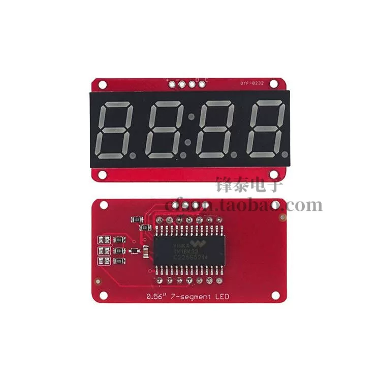 Модуль LED-дисплея HT16K33, управляющий микросхемой, цифровая трубка, красный цифровой дисплей, синий цифровой дисплей, 4-цифровой дисплей
