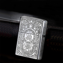 Zorro Sterling Silver Lighter 925 Original Limited Edition Luxury Premium Gift Five-faced Carved Kerosene Lighter