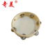 Chi Mei tambourine tám inch sáu chuông 8 inch 6 lớp học nhảy chuông dạy trẻ em đồ chơi giáo dục bộ gõ - Đồ chơi nhạc cụ cho trẻ em đàn ukulele cho bé Đồ chơi nhạc cụ cho trẻ em