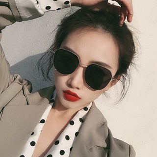 Korean Trendy Internet Celebrity Sunglasses for Women with Round Faces, Square and Round Polarized Sunglasses for Street Photography, Uv Protection, Sunshade, Men's Glasses