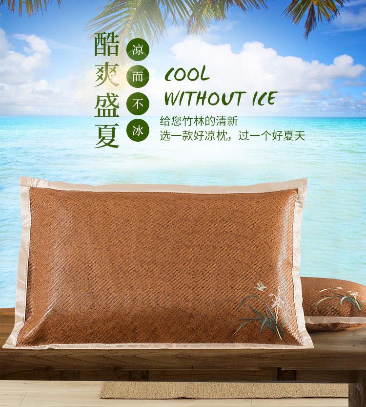 Mùa hè băng lụa gối vỏ băng mát gối gối lõi gối mat mat hai mặt mùa hè một cặp người lớn - Gối trường hợp gối tựa đầu giường