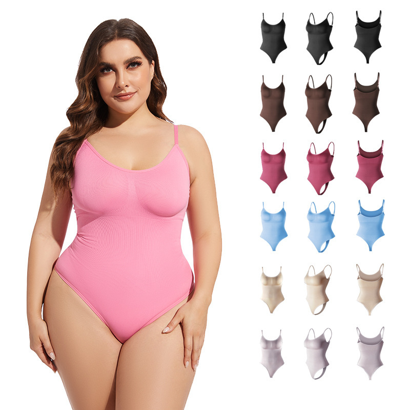 Hot-Selling Seamless Shapewear Bodysuit, Tummy Control, Butt Lift, Plus Size Thong, Briefs, Camisole, Tight-Fitting Corset