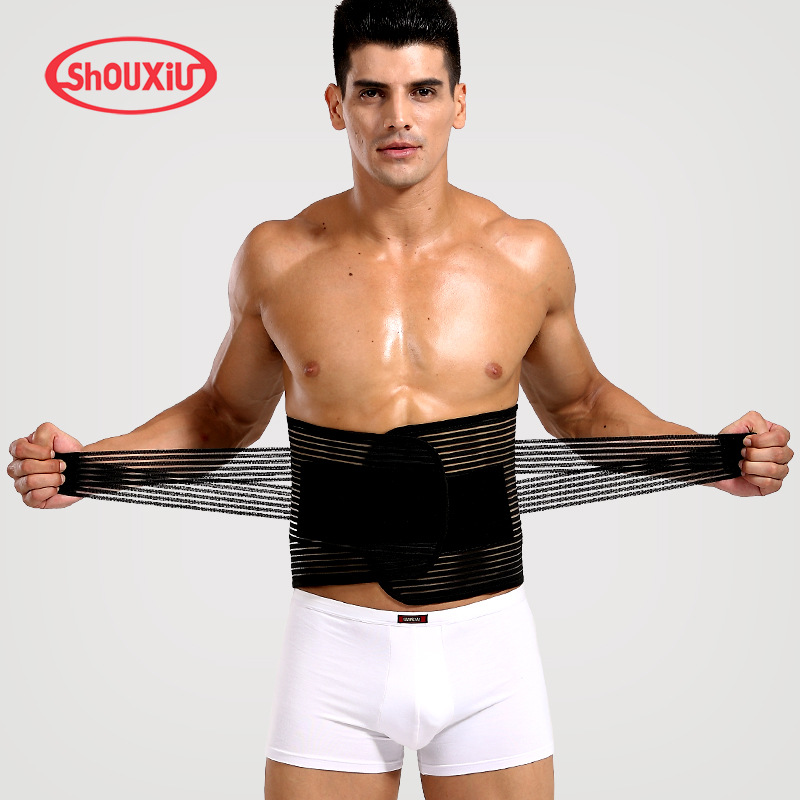 Summer thin corset belt corset belt male adjustable breathable section fat burning beer belly general