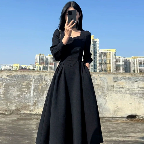 Осенний корсет, платье, яркий броский стиль, изысканный стиль, 2024 года