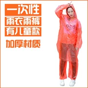 Poncho trong suốt quần mưa đặt bộ đồ đi bộ dùng một lần chống thấm nước mưa unisex phân chia người lớn