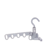Clothes drying artifact must-have for business trips hotel indoors and outings portable five-hole clothes drying hanger folding clothes hanger for travel