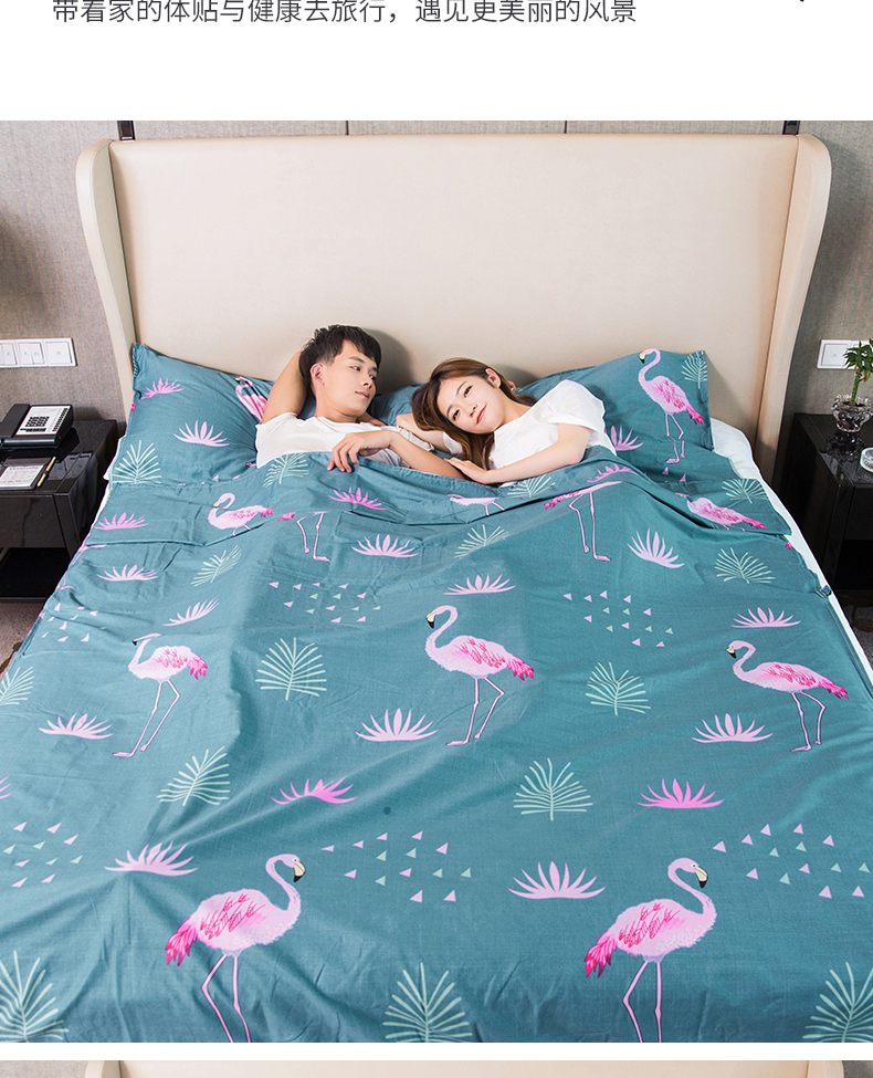 Khách sạn du lịch trên bẩn túi ngủ người lớn trong nhà khách sạn đôi quilt cover du lịch xách tay tấm chống bẩn người cotton