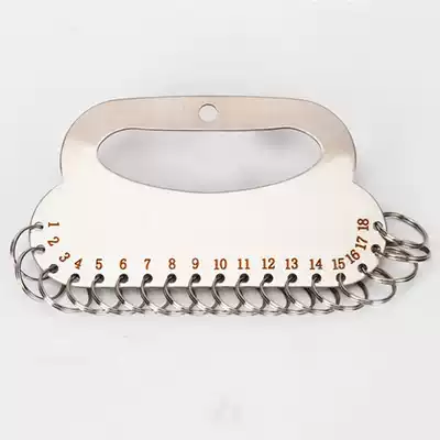 Stainless steel 60-position key tray keychain 1 5mm thick key ring keychain key ring