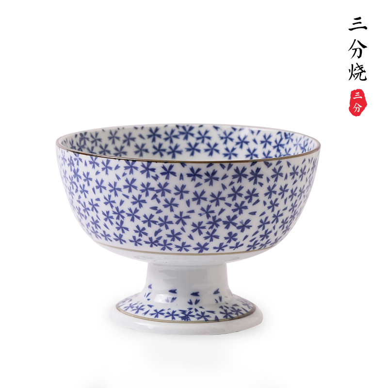 Three points to burn contracted fruit salad bowl meters tall foot bowl bowl rainbow such as bowl, Japan and South Chesapeake creative ceramic tableware