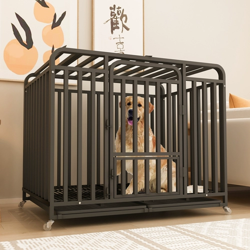 Клетка для собак большая собака средняя крытая домашняя собачья клетка с туалетом, маленький край La Blado Golden Retraado Dog Cage