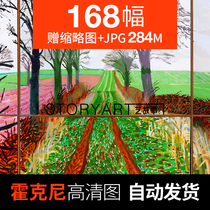 David Hockney Oil Painting HD Electronic Photo UK Near Modern Oil Painting Painting Decorative Painting Material