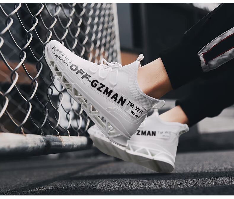 Hip-hop nam phiên bản Hàn Quốc của xu hướng giày thể thao thông thường giày chạy bộ màu trắng giày đế cao mùa thu giày nam cao - Giay cao giày the thao nam chính hãng