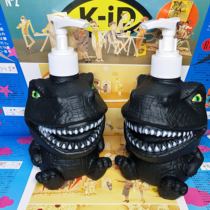 RE Wow~ Brand new black dinosaur Q version bath bottle hand sanitizer bottle