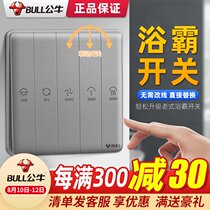 Bull yuba switch Smart bathroom toilet panel 5 open single control universal toilet heater control panel