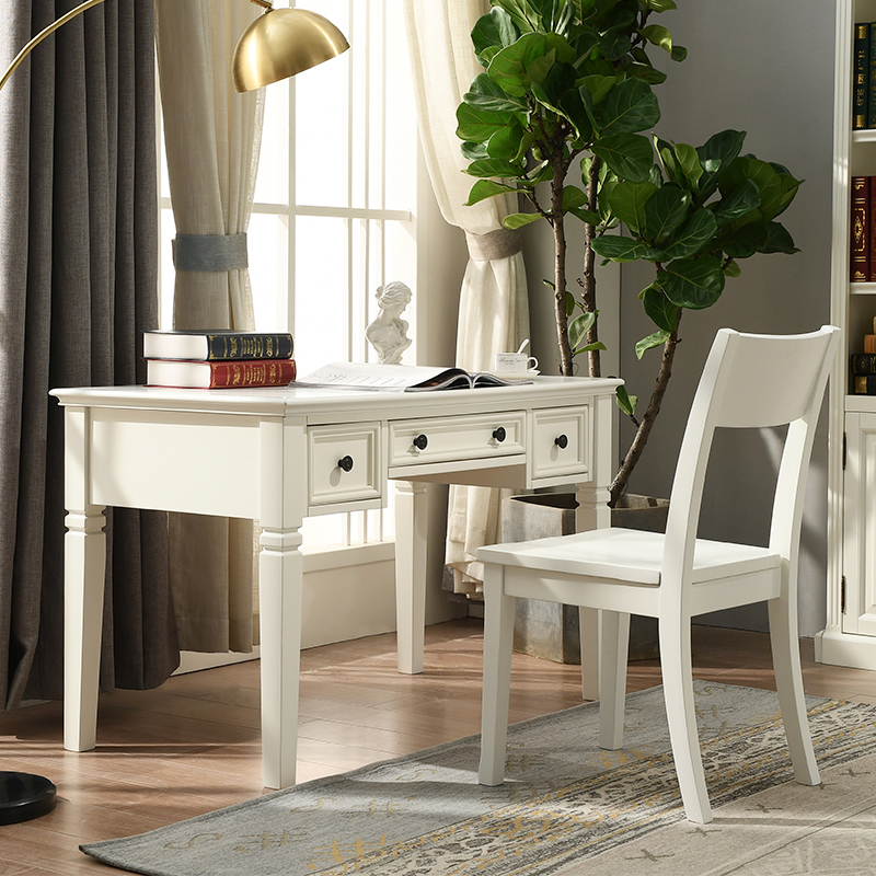 All solid wood American desk simple study desk bedroom writing desk study desk home desktop computer desk
