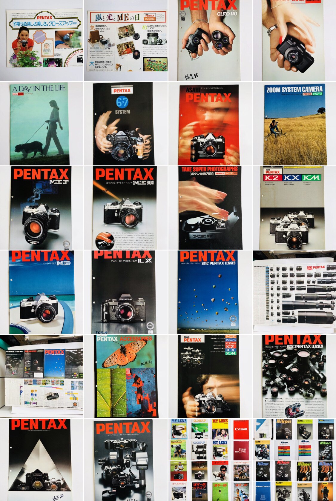 Original Year Album Pentax ME MG K2 KG Film Machine