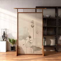 Screen partition living room solid wood creative Chinese bedroom shelter home office porch decoration small apartment seat screen