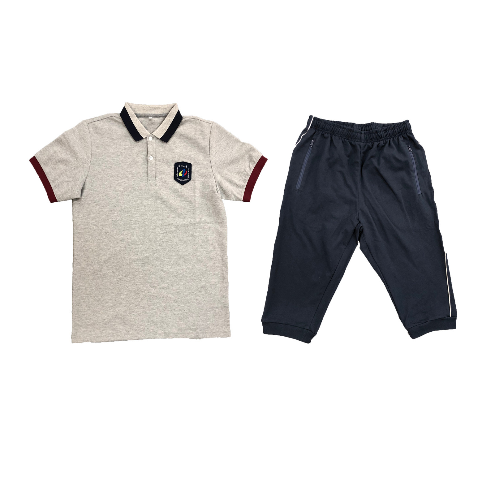 (Liang Ping No. 1 Middle School) Male Female Summer Short Sleeve T-Shirt Five Pants 53001 53002 53001A