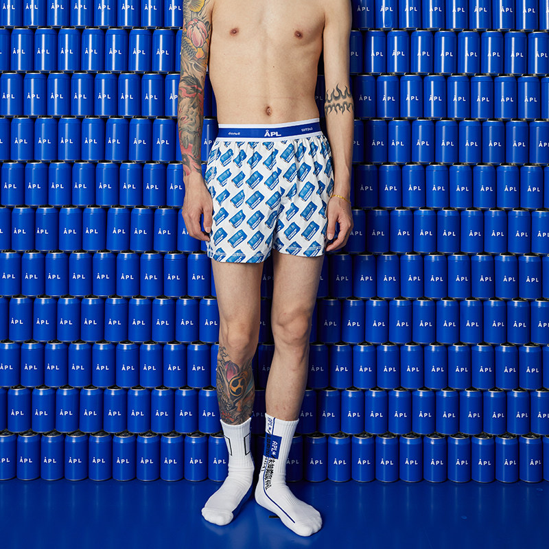 APUNCHLINE Guochao Original Cotton Printed Arrow Pants Men