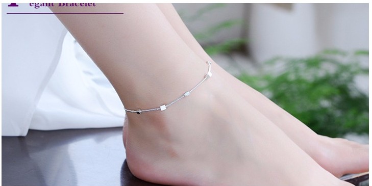2018 giáo trình đơn giản chuông vòng chân nữ quốc gió cổ điển dệt dây đỏ vòng chân bạn gái sinh viên quà tặng lắc chân nữ titan