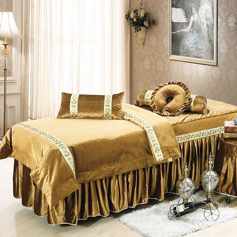 Beauty bed cover bốn bộ Ý mua khăn trải giường spa