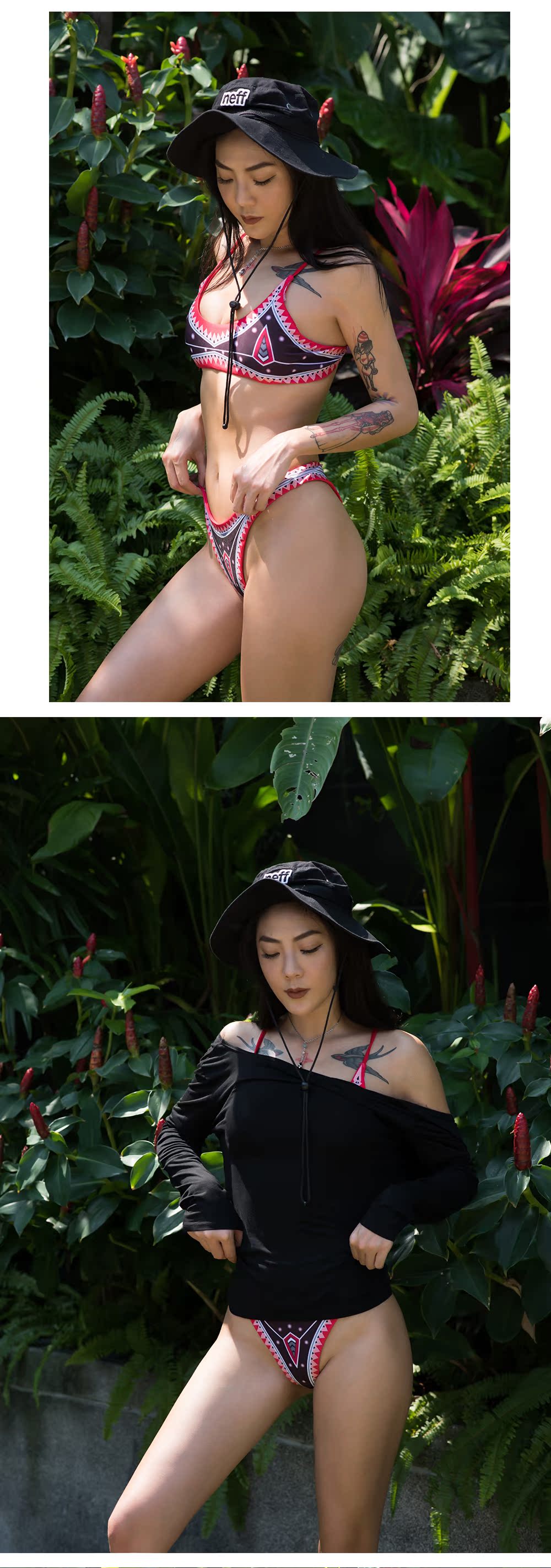 ABouthexx Châu Âu và Hoa Kỳ gợi cảm vụ nổ bikini quốc gia bikini nữ chia tách tập hợp áo tắm dây đeo hàng đầu - Bikinis áo tắm cho người béo