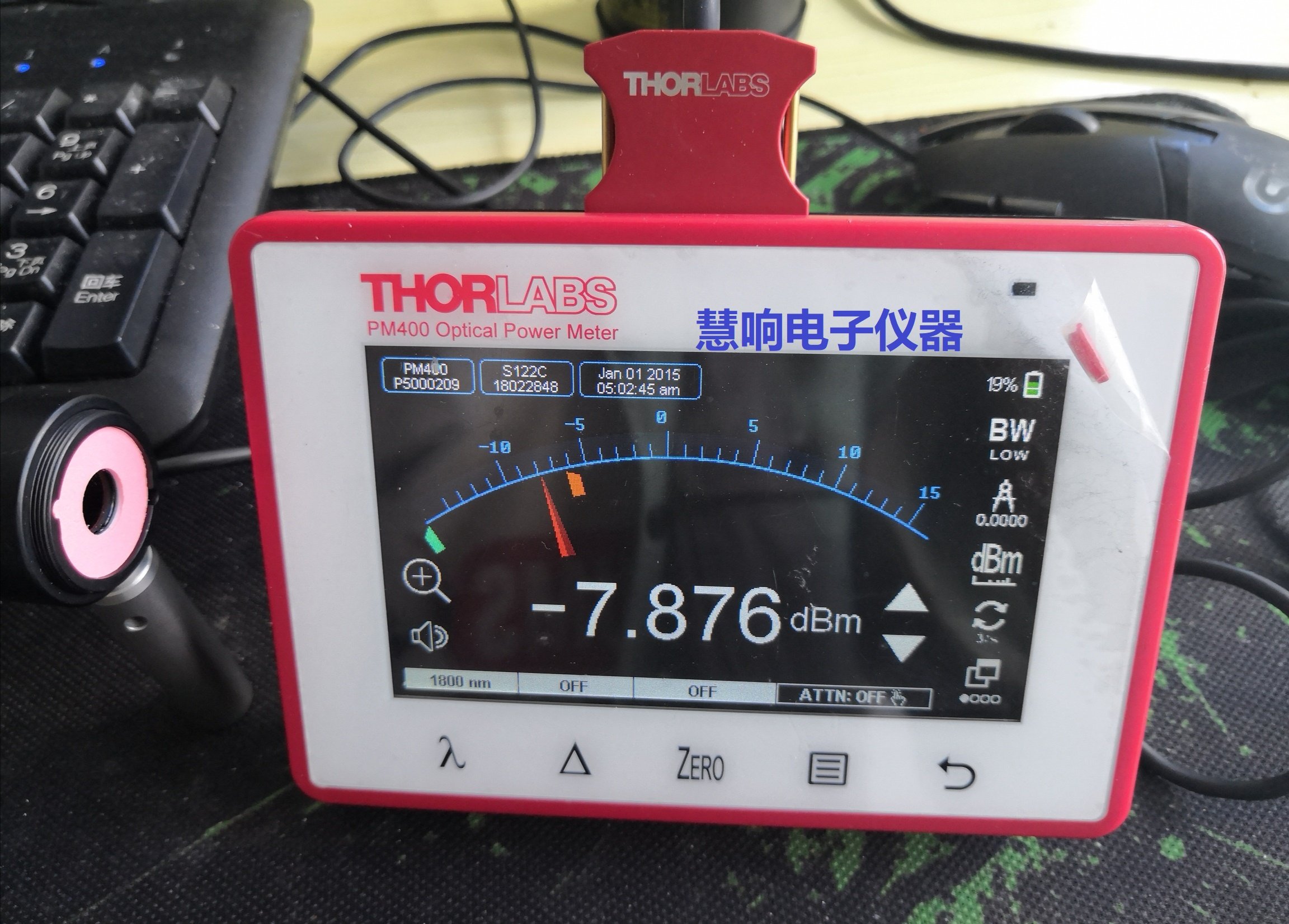 Sold recycled THORLABS PM400 projected capacitive touch screen optical power meter meter console