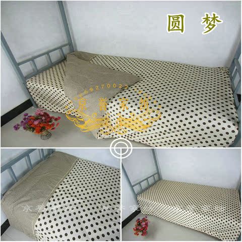 Sinh viên độc thân chăn bông tấm chăn giả ký túc xá phòng ngủ đơn tùy chỉnh ba mảnh vải quilt - Quilt Covers chăn mền cotton