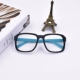 Xu hướng retro hộp lớn nam nữ không ống kính gọng kính phiên bản Hàn Quốc trang trí đen xanh tím mắt mí vuông