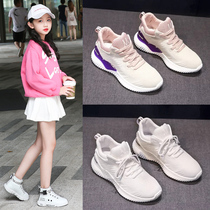 Little girl sneakers 2021 Spring and Autumn new mesh breathable mesh shoes in childrens running shoes womens shoes