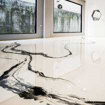 Ink art floor paint cement ground paint self-leveling cement indoor household ground paint exhibition hall paint