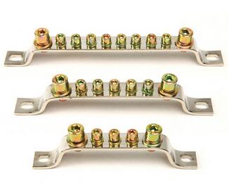 Shanghai Leipu LEIPOLE B3*17-10K 10-bit electroplating grounding small busbar factory direct sales