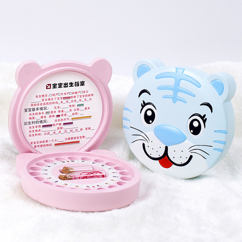 Children's Dairy Tooth Souvenirs Made Boy Girl Baby Dress Tooth box Fetal Hair Umbilical Cord Collection Preservation of the Collection