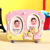 Cute childrens photo frame 3 inch 100-day birthday childrens room decoration creative photo frame set-up table photo frame baby gift