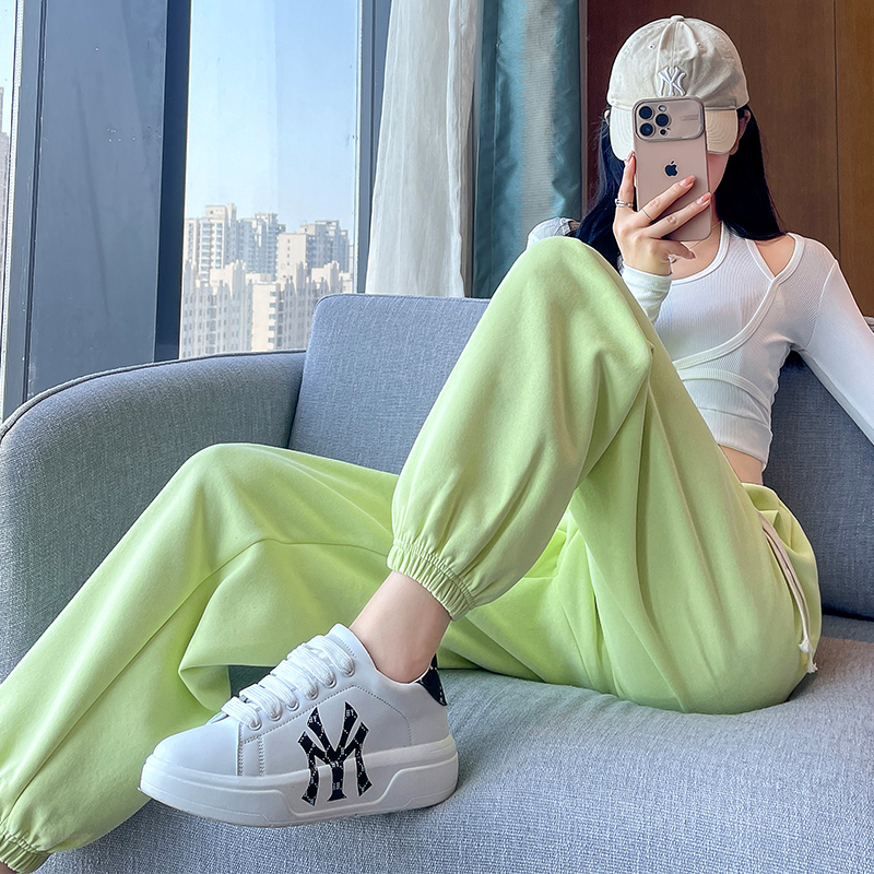 Women's Jogger Pants for Spring and Autumn, Loose Fit, Dopamine Style, Summer Sweatpants, 2026 New Popular Green Casual Pants Women's Jogger Pants for Spring and Autumn, Loose Fit, Dopamine Style, Summer Sweatpants, 2026 New Popular Green Casual Pants