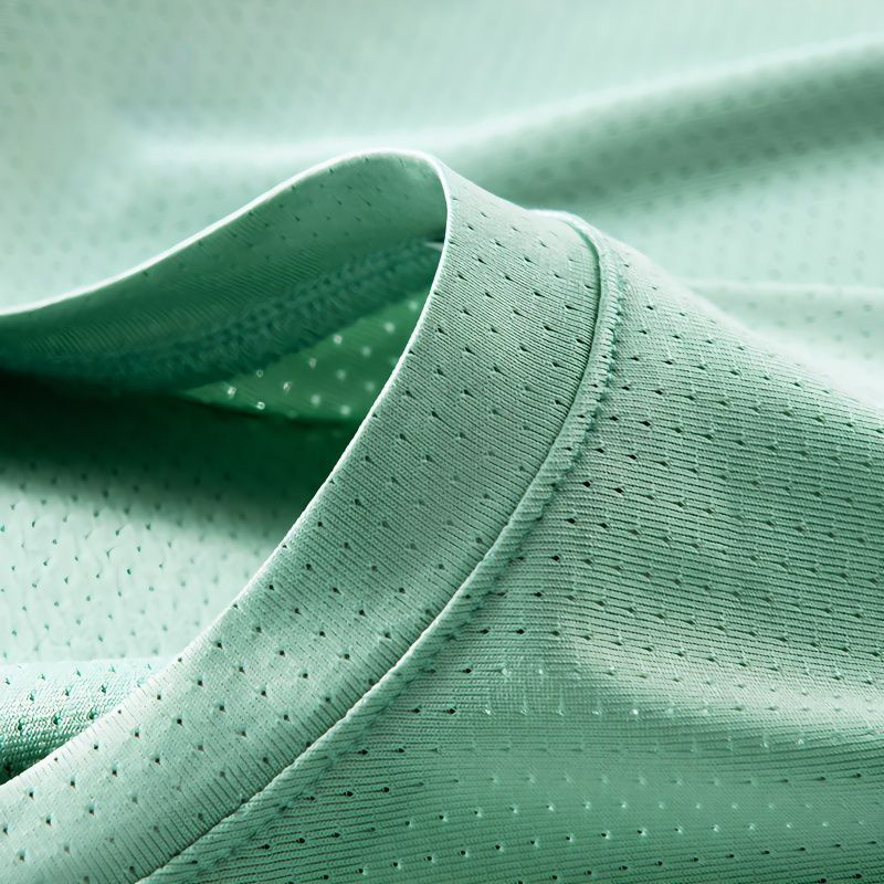 Ice Silk Mesh Short-Sleeved T-Shirt for Men, Korean Style, Summer Thin, Breathable, Quick-Drying, Large Size, Sports and Leisure Half-Sleeved T-Shirt
