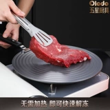 Газовая плита горячая пластина Эмалевая горшка против обезжиренной черной газовой плиты Горячая пластина с ручкой нагревательной доски нагревательного газа