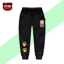 Spring and autumn childrens sweatpants boys  pants spring baby spring casual pants Western style childrens velvet trousers tide