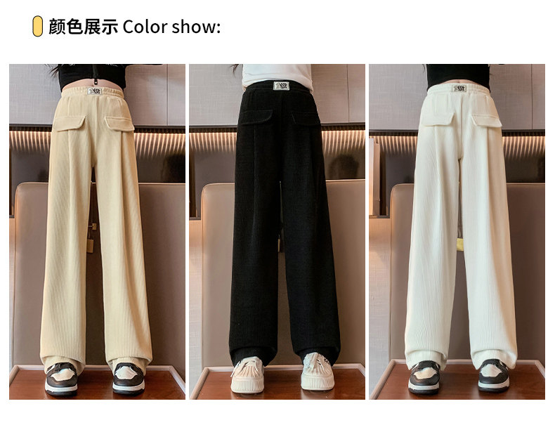 Осенние детские штаны, коллекция 2023, подходят для подростков, свободный прямой крой Kaida 