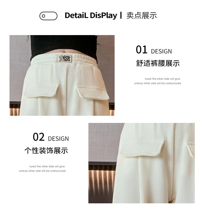 Осенние детские штаны, коллекция 2023, подходят для подростков, свободный прямой крой Kaida 