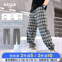 2022 new boy plaid pants children pants summer slim fit mosquito pants summer style boys great child casual summer clothing
